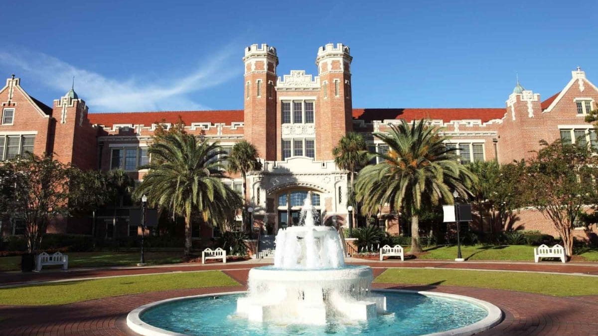 Florida State University Fountain in Tallahassee Florida