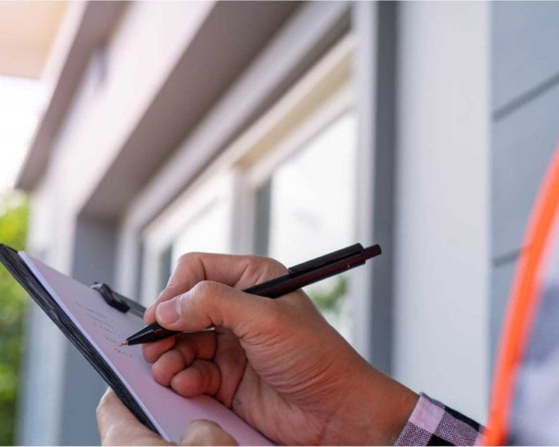 person with a clipboard